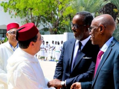 ناصر بوريطة يمثل جلالة الملك في مراسم تنصيب الرئيس الجيبوتي إسماعيل عمر جيله