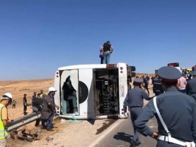 فاجعة تاكونيت.. النيابة العامة تفتح تحقيقاً في مصرع 4 ركاب بحادث انقلاب حافلة